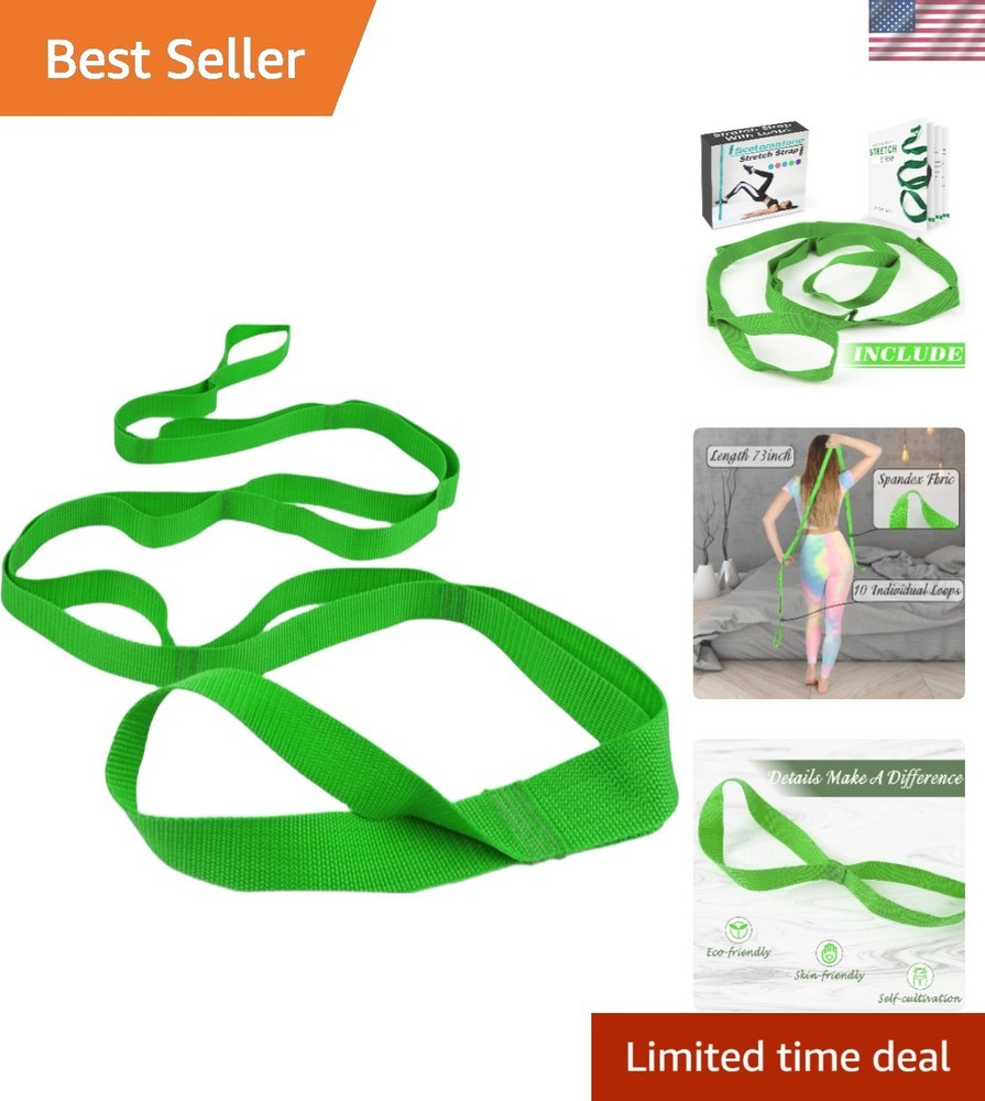 Stretching Strap Yoga Strap Physical Therapy for Home Workout, Exercise, Pila…