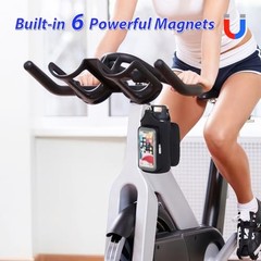 Magnetic Water Bottle Holder, Gym Bottle Carrier with Phone Pouch | Neoprene