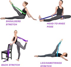 3 pcs Stretching Belt Training Strap Fitness Losing Weight Pilates