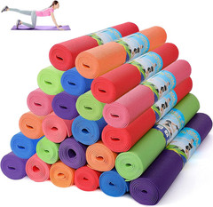 24 Pcs Non-Slip Colorful Yoga Mats for Fitness, Pilates & Workouts