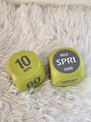 Lime Green Workout Cubes HIIT Interval Workouts Exercises