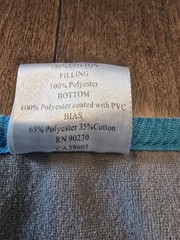 Breathe Hot Rabbit Flap Bikram Yoga Mat, Blue, Cotton /Polyester , Extra Long