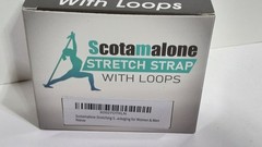 Scotamalone Stretch Strap with Loops for Yoga Pilates Physical Therapy Fitness