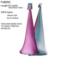 Aerial Yoga Hammock 6.5 yards Premium Aerial Sling Silk Fabric Yoga Swing for…