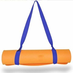 Portable Yoga Fitness Gym Mat Shoulder Carrying Strap Sling Canvas Belt Orange