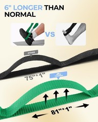 Lightweight Physical Therapy Stretching Strap – Safe for Seniors & All Ages