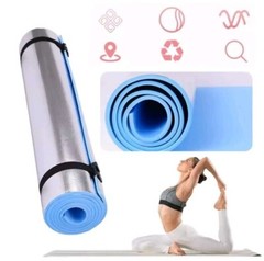 Extra Thick 10mm Exercise Yoga Pilates Mat Gym Fitness NBR 72″x 24″ w/ Bag Strap