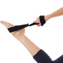 Fitness Stretch Strap Black Waist Leg Yoga Band for Mobility and Recovery