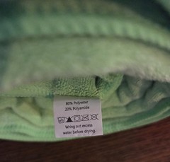 GENTLY USED APANA YOGA MAT TOWELS SET OF 2 NEON GREEN AND ORANGE