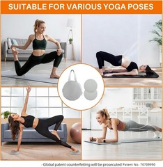 Yoga Knee Pad Cushion, 1.57 Inch Thick, Memory Foam and EPE Foam, for Knees E…