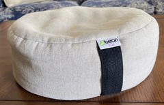 Natural Hemp Zafu Meditation Pillow – Organic Buckwheat Fill Zen Yoga Pillow