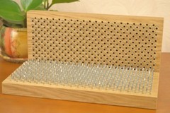 Oak Sadhu Board “Metatron’s Cube” Galvanized Nails 10 mm/0.4 inch