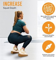 Sisyphos Cork Squat Wedge Block – 2 PCS With Massage Ball And Free E-Book + Work