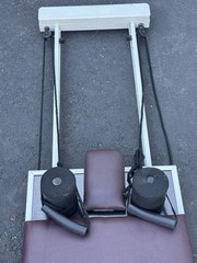 Pilates Reformer- New Roller Wheels & Shoulder Pads. Foot Bar