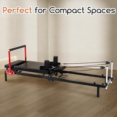 Home Gym Pilates Reformer Machine, Quick-Assembly Foldable Pilates Reformer,