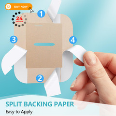 Tandem Mobi Adhesive Sleeve, 10 Pack Waterproof & Hypoallergenic Nude-10pcs