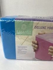 Balance Collection Yoga Block Deluxe 4”x6”x9” Blue