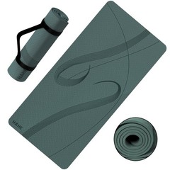 Yoga Mat High Density Exercise Mat, 76″x32″x0.27″Thick Wide & Large Yoga Mat …
