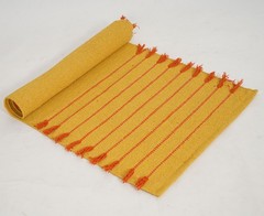 Yoga Mat and Sound Bath Meditation Rug: 100% Cotton, Non-Toxic, Handmade