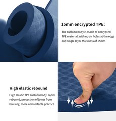 Large Exercise Mat – 15mm/20mm/30mm Thick Yoga Mat | Workout Mat for Fitness,…