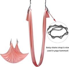 Wear Resistant Nylon Daisy Chain Straps for Anti Gravity Yoga 1.1m Grey