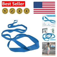 Polypropylene Yoga Stretch Strap for Enhanced Flexibility & Comfort