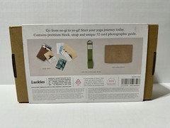Calm Club Yoga Box Kit w/ Yoga Block, Strap, & 52 Yoga Pose Cards