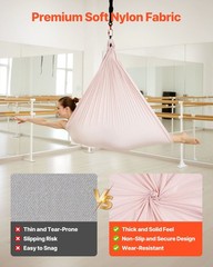 300lb Duty Yoga Swing Hammock 104.3×58.7in Durable Coating Wear Resistant