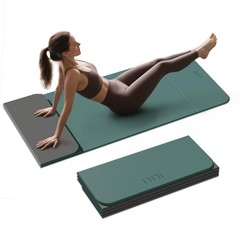 Extra Thick 10mm Foldable Yoga Mat – 75″L x 26″W, TPE, Portable, Comfortable, Mu