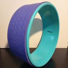 REEHUT Yoga Wheel Purple 12.6″ x 5″ Foam Back Roller for Pain Backbend Therapy