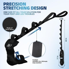 Portable Yoga Foot and Leg Stretch Strap for Enhanced Flexibility and Comfort