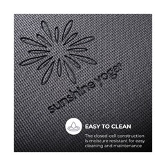 Voyage 5mm Studio Yoga Mats, 6 Pack, 72x24in Charcoal
