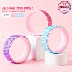 Sport Yoga Wheel Back Pain Massage Yoga Roller for Stretching Improving Backbend