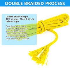 Dock Lines Boat Lines for Docking with Loop Double Braided Marine Mooring
