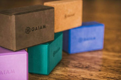 Gaiam Yoga Block – Supportive Latex-Free Eva Foam – Soft Non-Slip Surface with B