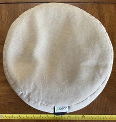 Natural Hemp Zafu Meditation Pillow – Organic Buckwheat Fill Zen Yoga Pillow