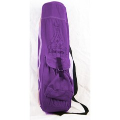 Llamaste Logo All Natural Canvas Signature Yoga Mat Bag Chakra series – Purple