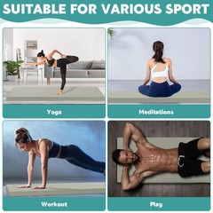 3 Inch Thick Yoga Mat, Extra Thick Gymnastics Mat With Carrying Handles For M…
