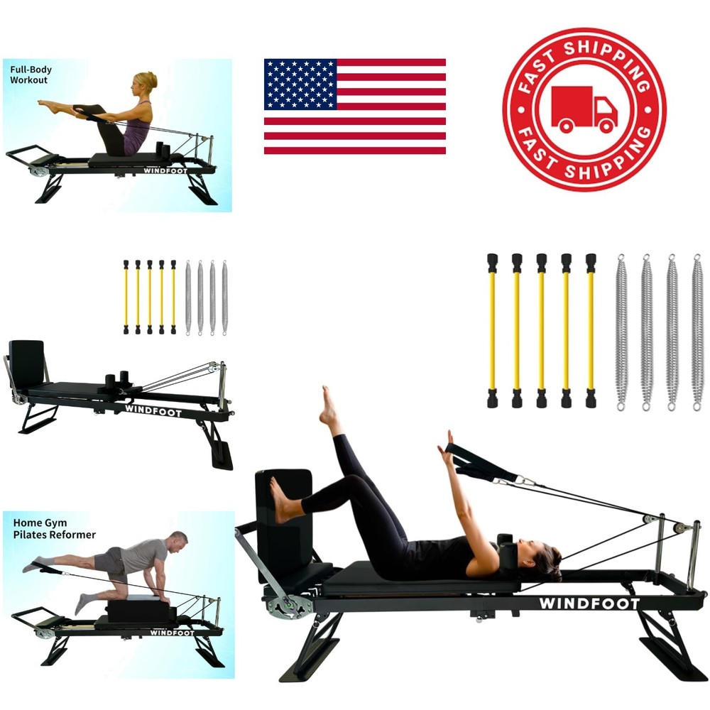 High Quality Foldable Pilates Reformer with Padded Rebounder for Cardio Fitness