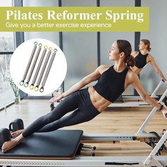 5pcs Pilates Reformer Tension Springs Steel Wire Replacement Accessories