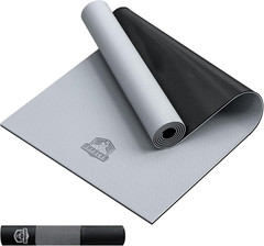 Large Yoga Mat – 72″X36″ Extra Wide Exercise Mat – 1/4″ Thick Dual Color PVC | A
