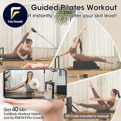 Pilates Reformer 92″ Wooden Pilates Reformer Machine with Springs Pilates Machin