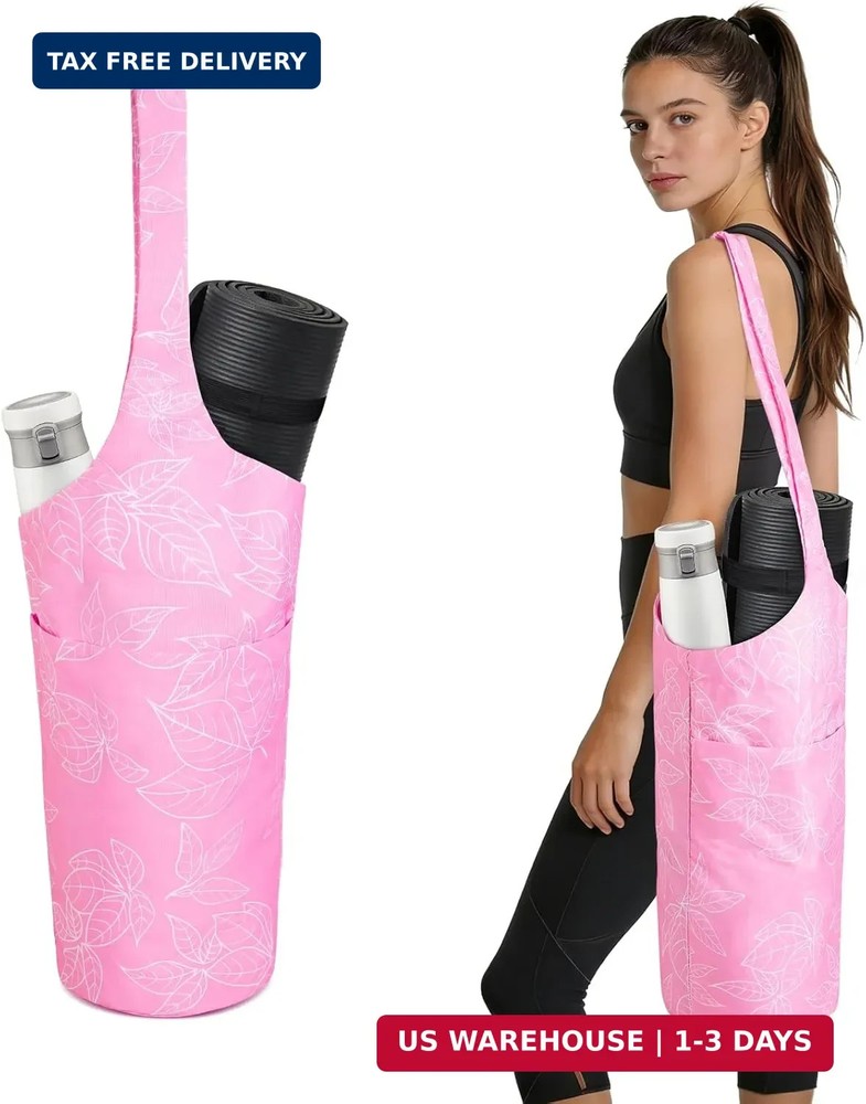 IwIeIaIrI Yoga Mat Bag for Women with Large Size Pocket and Zipper Pocket,Yoga B