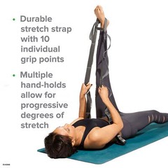 Gaiam Stretch Strap, 60 inches, Grey