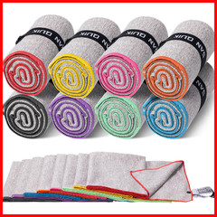 San Quik Microfiber Gym Towels 8 Pack Quick Dry Silver Ion Odor-Free Sweat