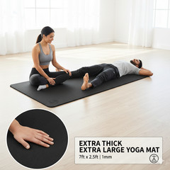 Tatago Large Yoga Mat Thick & Long for Home Workout. 84×30 (1/2 in) Exercise Mat