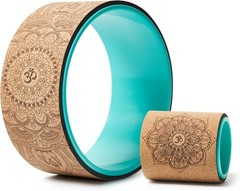 Yoga Wheel Set Upgraded Back Wheels Pain Relief & Stretching Strongest Back