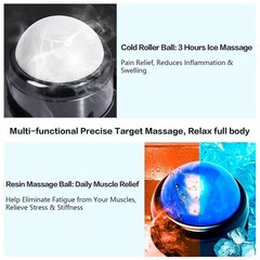 Mountable Massage Ball, 3 in 1 Muscle Recovery Massager, for Pain Relief, Myo…