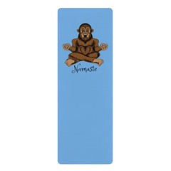 Bigfoot Namaste Yoga Mat | Sasquatch Yoga Mat | Yeti Yoga Mat | Rubber Yoga Mat