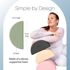 Sage Yoga Blocks 2-Pack – Essential Semi-Circular Workout Accessories
